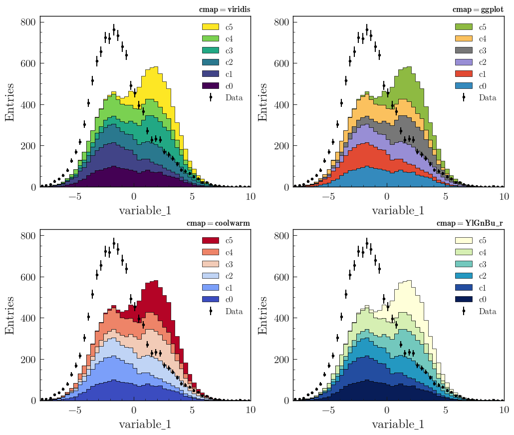 Color palette examples